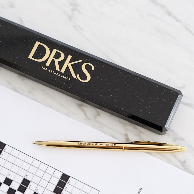Verdorie mild vriendelijke groet Pen met Gravering Goud | Shop Graveerbare Cadeaus | DRKS