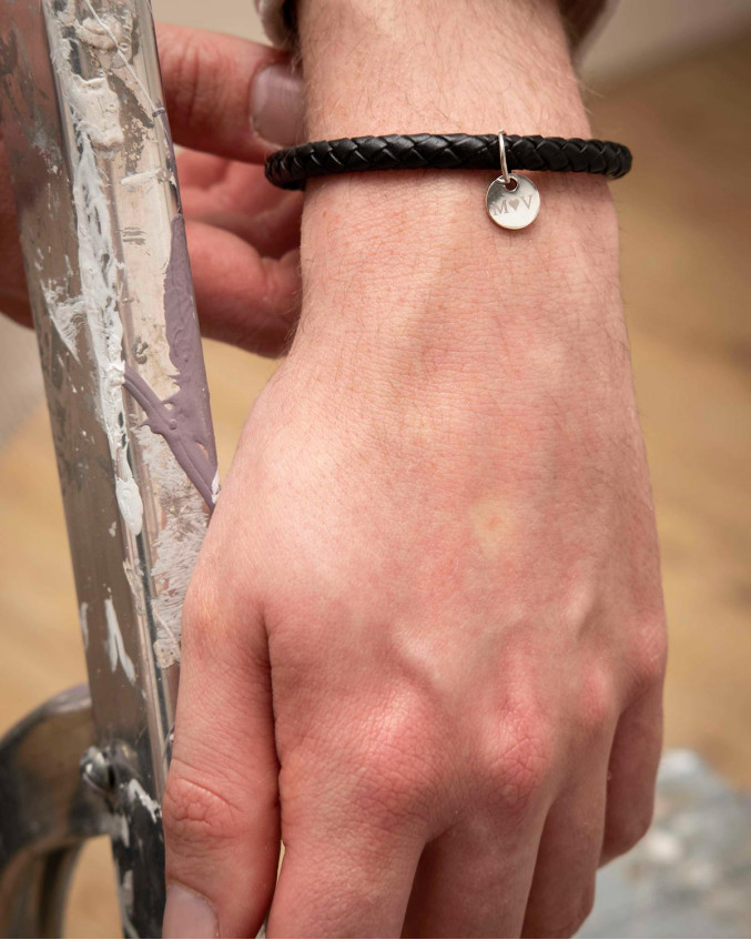 Voorkomen Promoten Bewustzijn Leren heren armband graveren | Mannen armband Bestellen