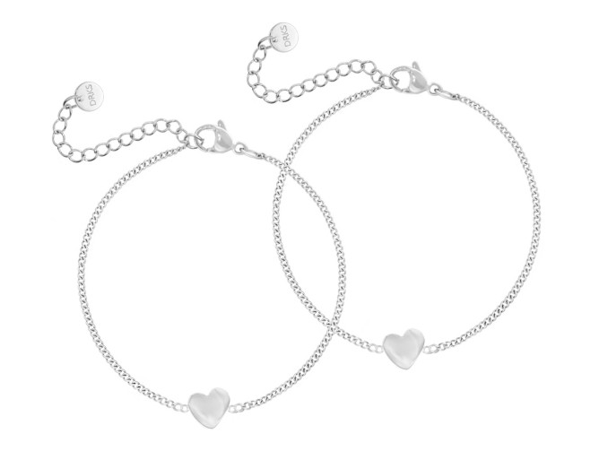 Moeder & dochter armband heart