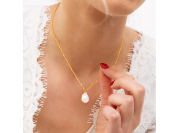 Ketting sea shell goud kleurig