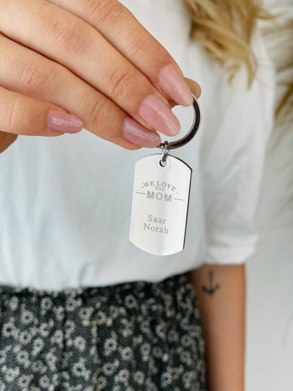 Sleutelhanger met gravering voor mama