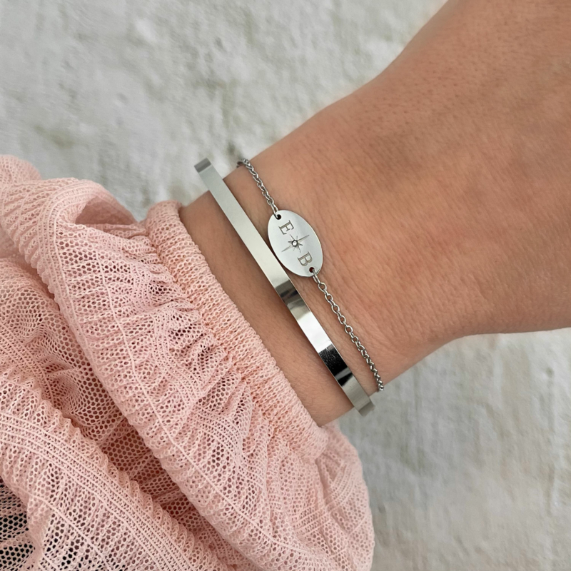 Zilveren armbanden combinatie