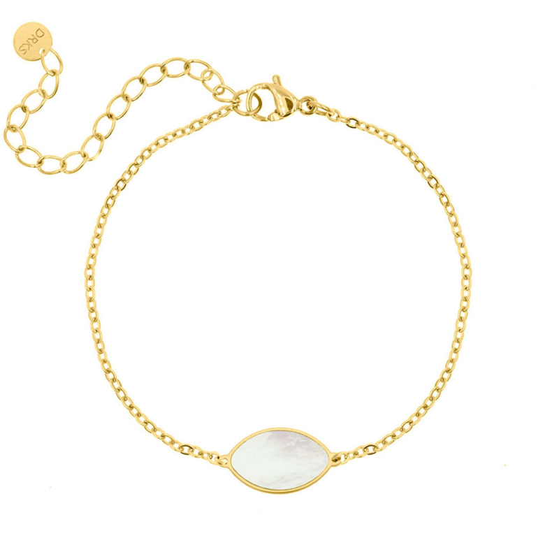 Armband sea shell goud kleurig