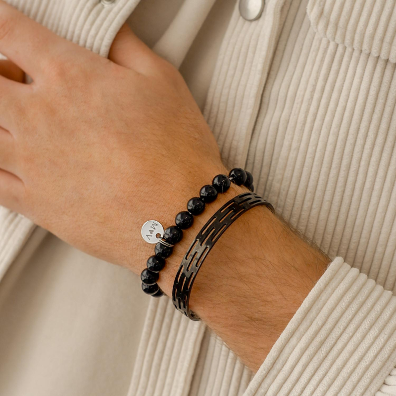 Stoere stalen armband om te kopen voor hem