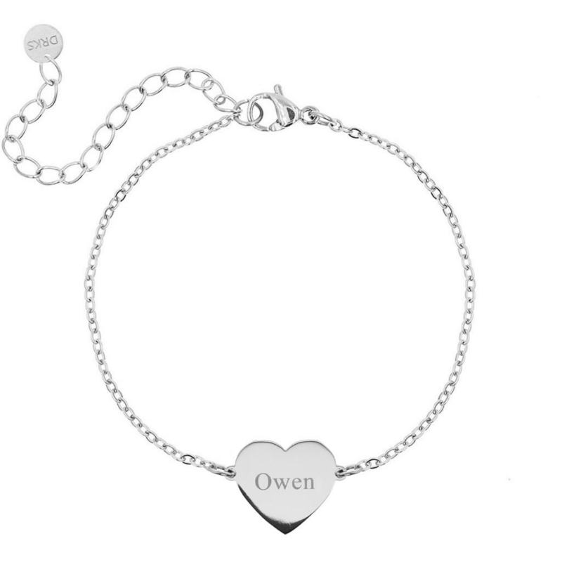 Graveerbare kinder armband love