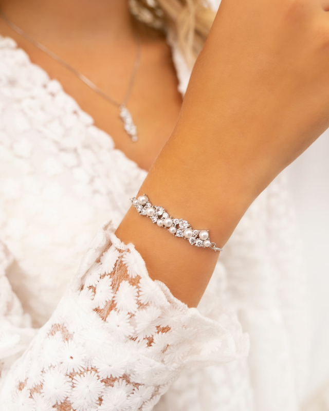 Sparkle armband met pareltjes