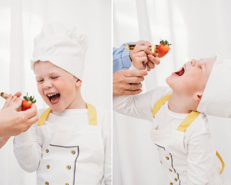 Kinderbestek met naam goudkleurig