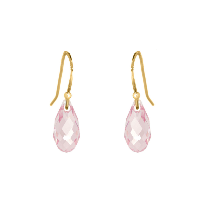 Roze oorbellen Swarovski