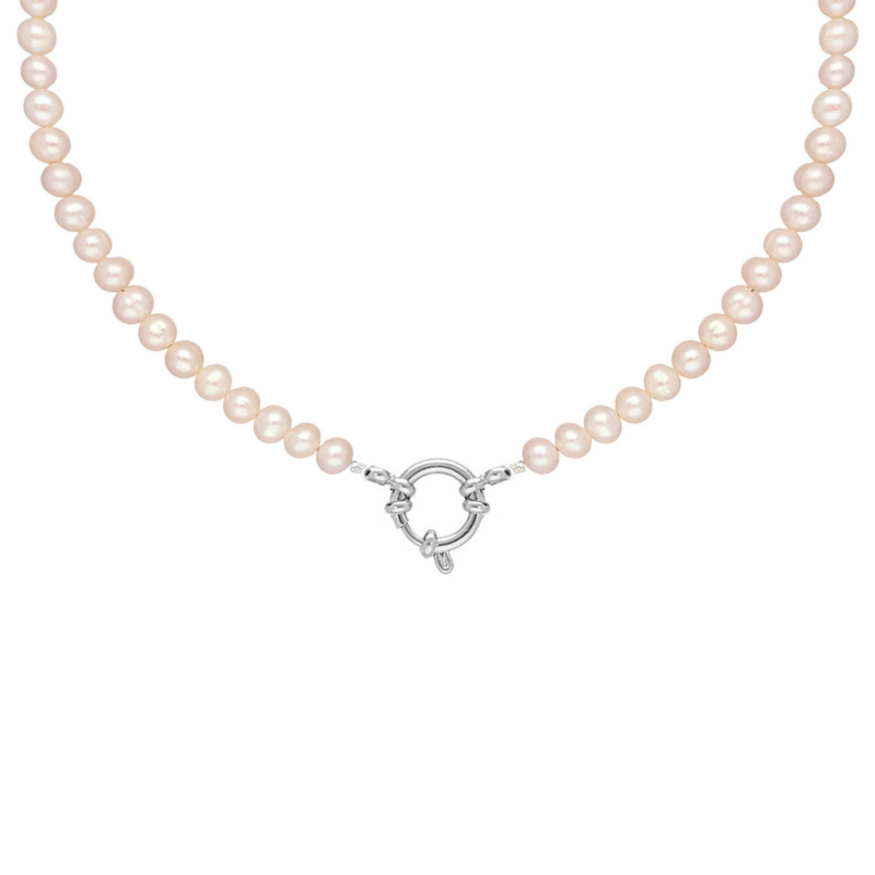 Peach parelketting exclusive