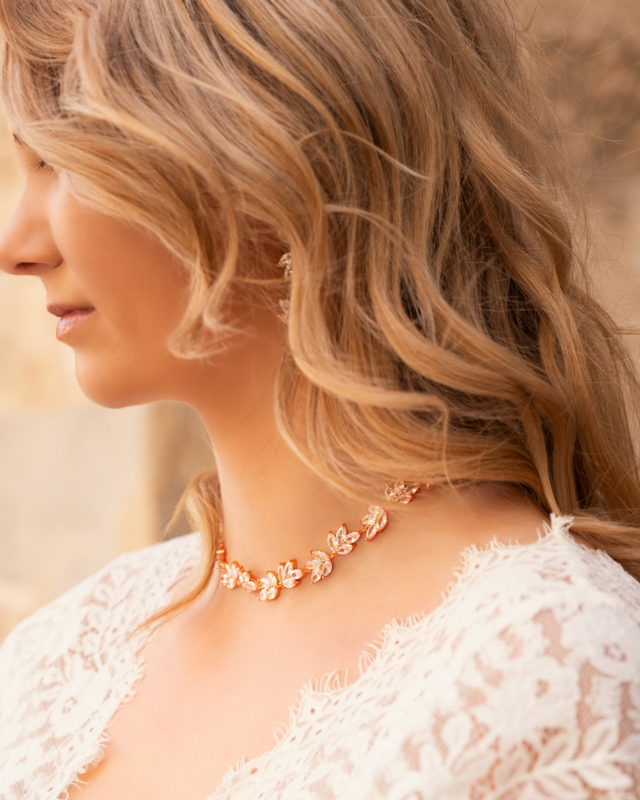 Statement ketting luxury rose goudkleurig