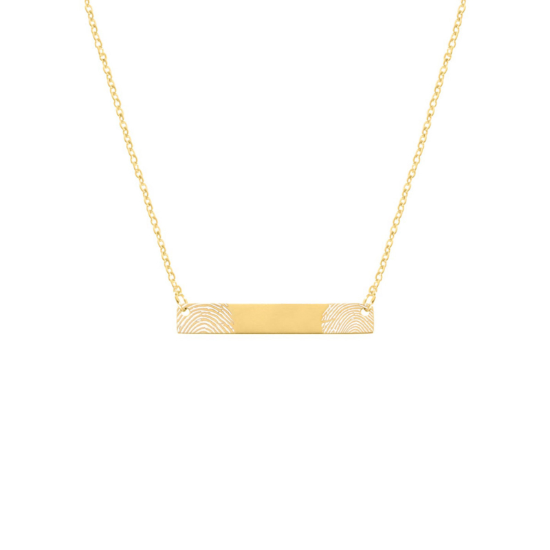 Bar ketting met vingerafdrukken