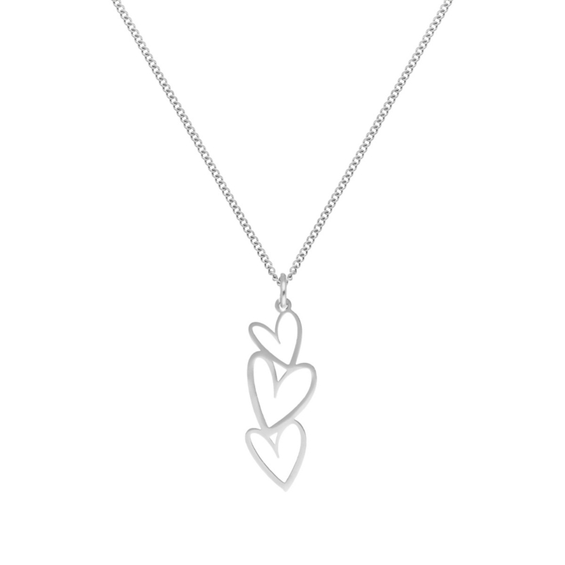 Ketting triple heart