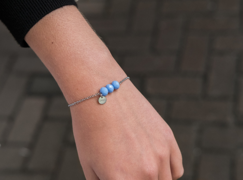 Kinder armband Charming Blauw