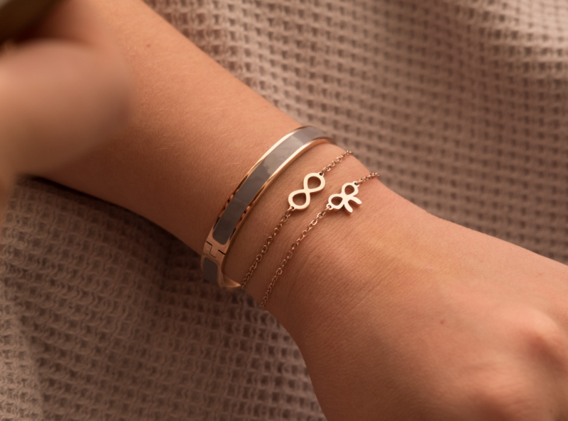 Infinity Armband Meisje Rose Goud Kleurig