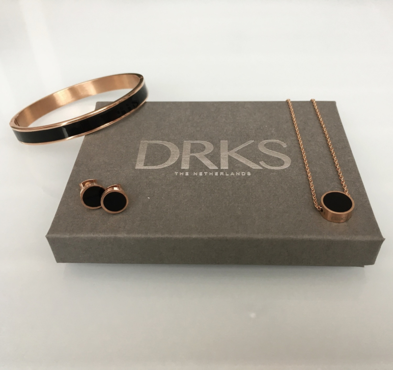 DRKS Must-have Bangle Rosé Goud Kleurig/Zwart