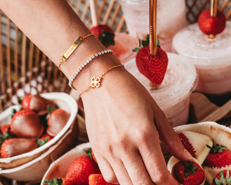 Klavertje Vier Armband Goud Kleurig