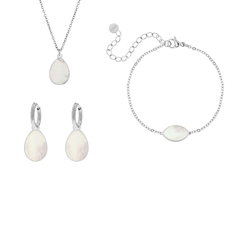 Sieraden Set Druppel Parelmoer