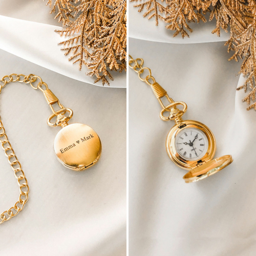 Mini Pocket Watch Goud Kleurig