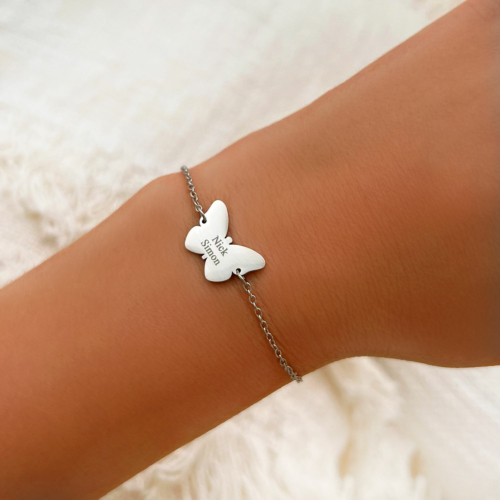 Vlinder Armband Met Gravering