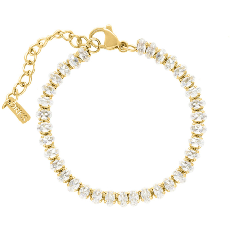 Tennis bracelet oval goldplated