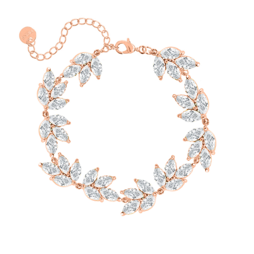 Rose ouden sparkle armband bruid