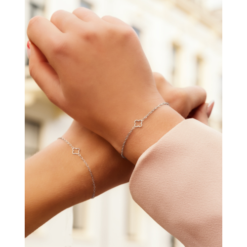 Moeder & dochter little clover armband