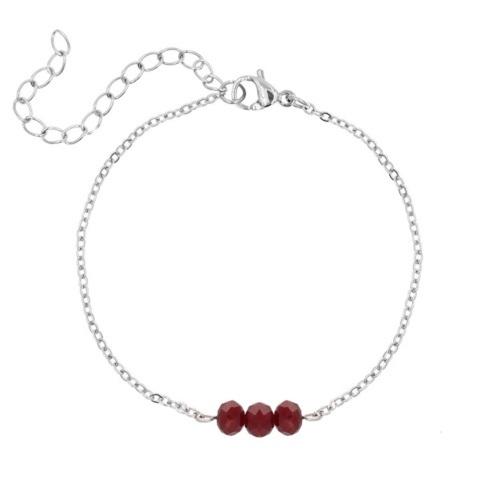 Armband Charming Bordeaux