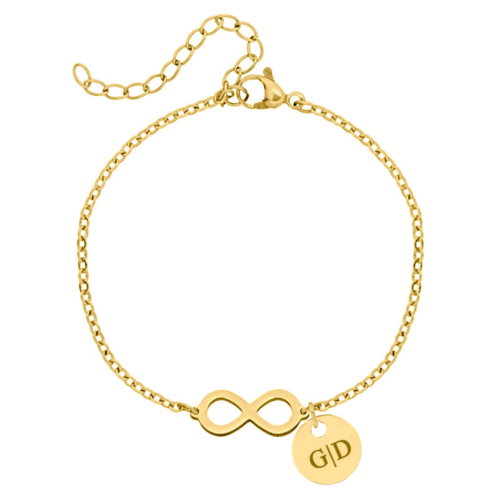 Infinity Armband met naam Goud