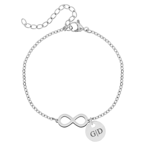 Infinity Armband met naam Zilver