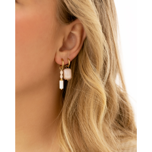 Musthave earrings nude goldplated