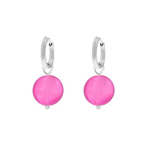 Earrings neon pink