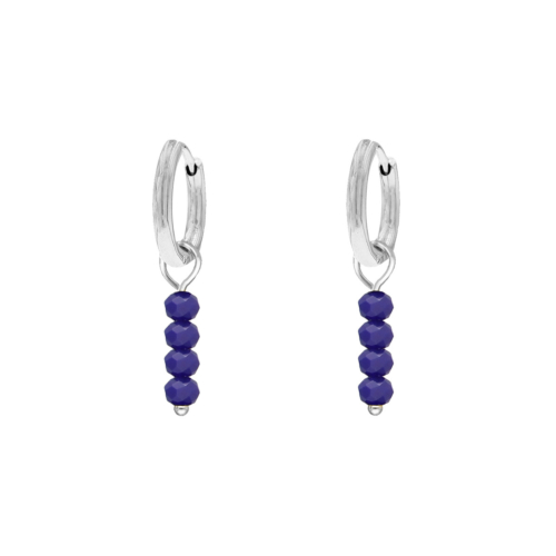 Earrings dark kobalt blue