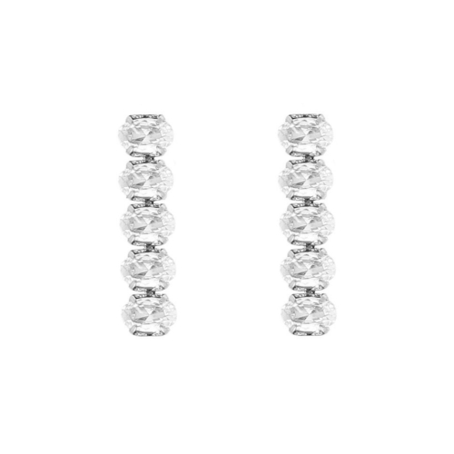  Tennis earrings oval