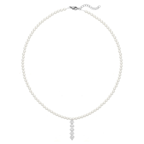 Luxe parelketting met sparkle hanger