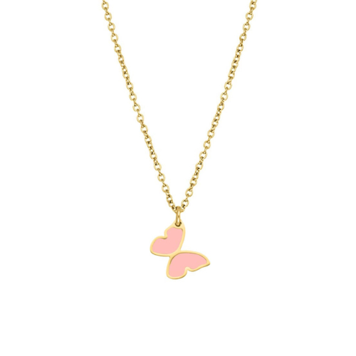 Vlinder ketting kids goldplated