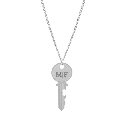 Ketting graveerbare sleutel unisex