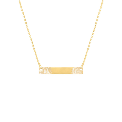 Bar ketting met vingerafdrukken