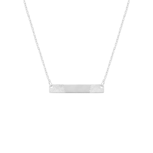 Bar ketting met twee vingerafdrukken