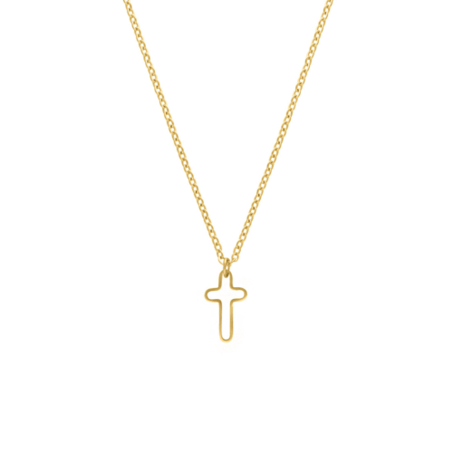 Cross necklace goldplated