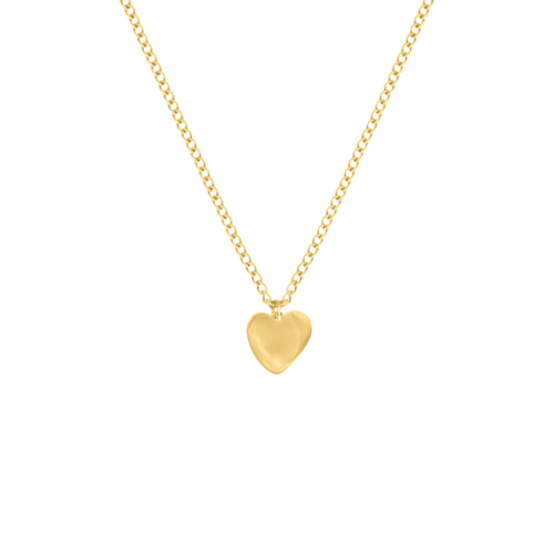 Kinder ketting heart goudkleurig