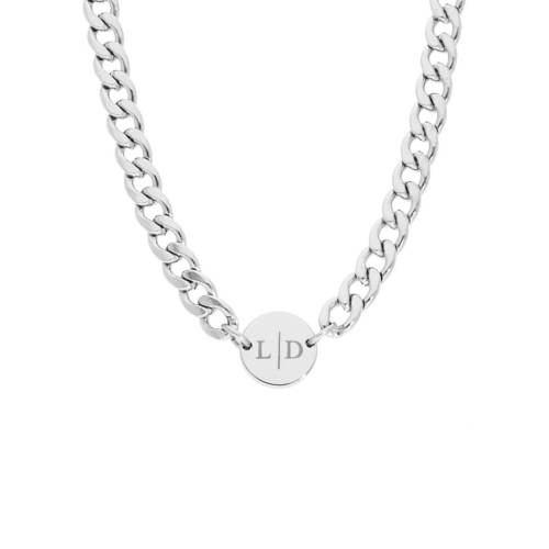 Chunky initial ketting heren