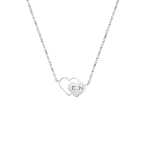 Graveerbare ketting twin love