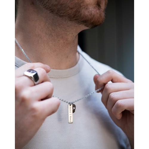 Gepersonaliseerde mannen ketting skull