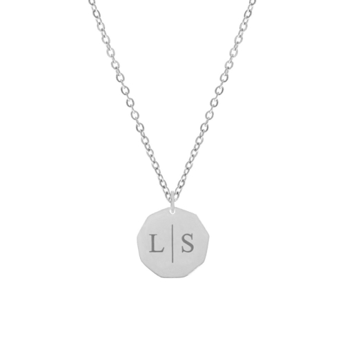 Twee initialen ketting 