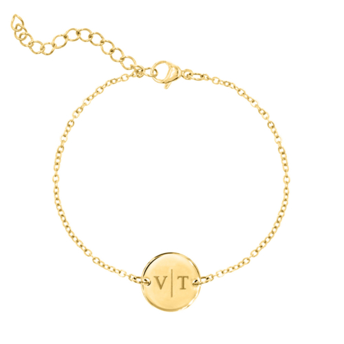 Graveerbaar kinder armbandje goldplated