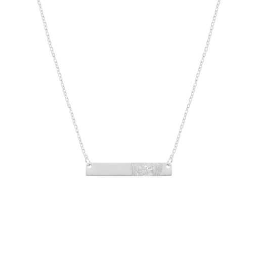 Ketting bar met vingerafdruk erop