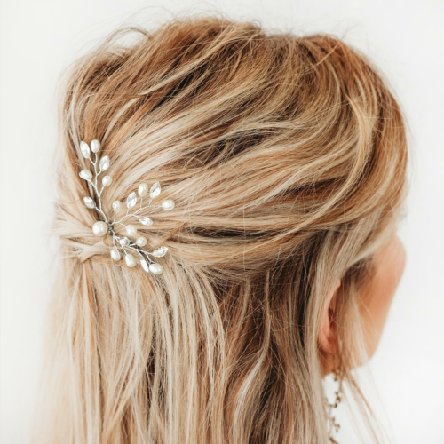 Faux Pearl Haar Pin