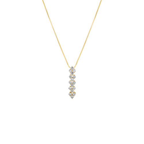 Crystal Elegance Ketting goudkleurig