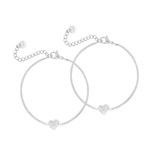 Moeder & dochter armband heart