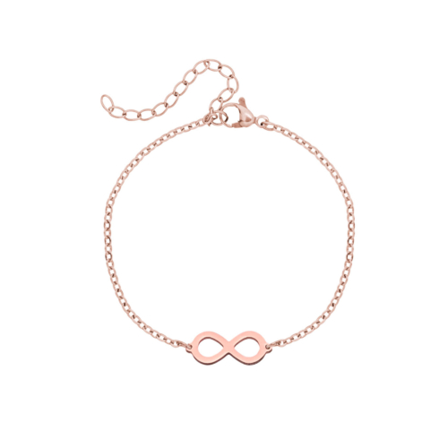 DRKS infinity armband in het rose goud